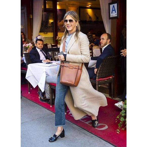 Gucci Marmont GG Fringe Loafers Low Block Heel Pumps Black LeatherSize 39 US 9 - Picture 15 of 15